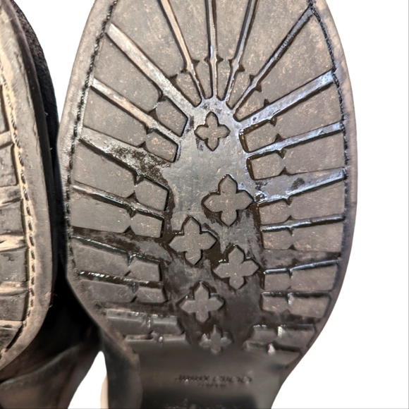 JIMMY CHOO Crystal-Detailed Suede Biker Boots in Black Size 40/US 9 - Picture 8 of 10